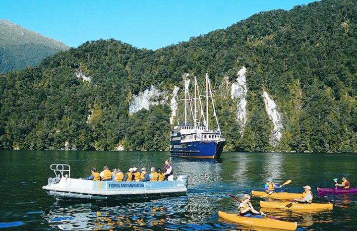 water activities are included on an overnight cruise of Doubtful Sound