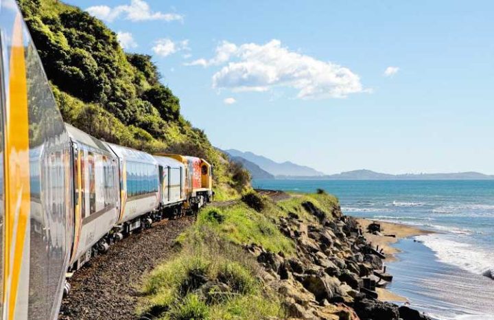 Coastal Pacific Train from Picton to Christchurch