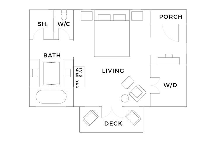 Floor plan Hilltop Suite