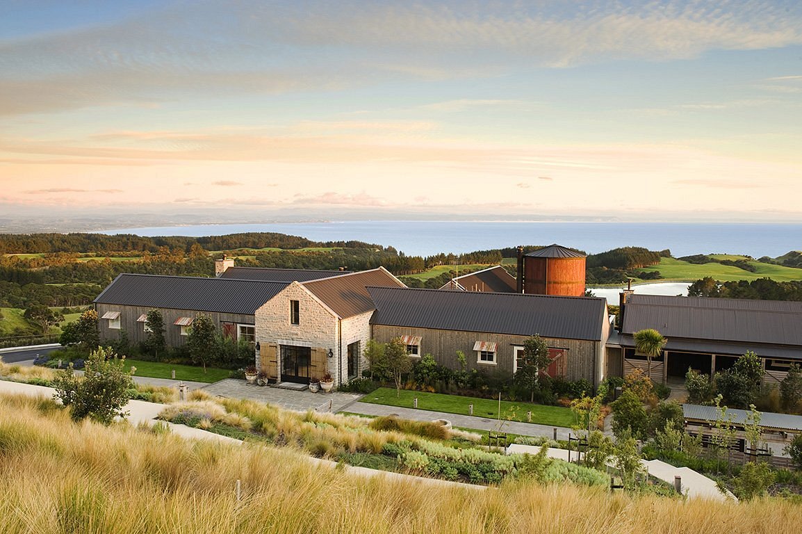 The exterior view of The Farm at Cape Kidnappers