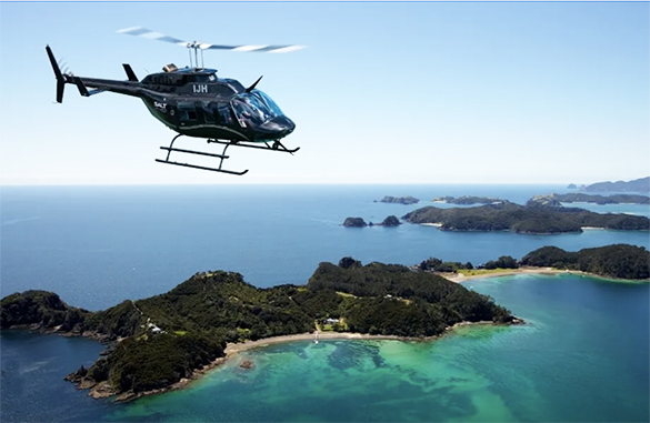 Explore the Bay of Islands from the air by helicopter.