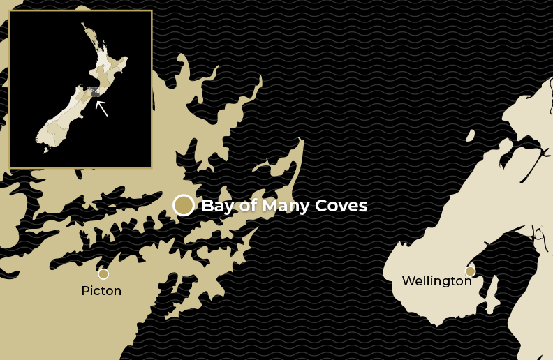 Map Bay of Many Coves