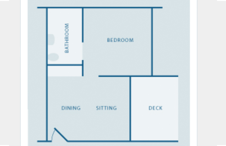 Bay of Many Coves One Bedroom Apartment Floor Plan