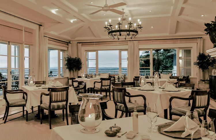 The Dining Room at Kauri Cliffs Lodge