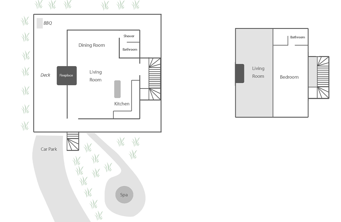 First Light Floor Plan for the Eagles Nest Retreat.