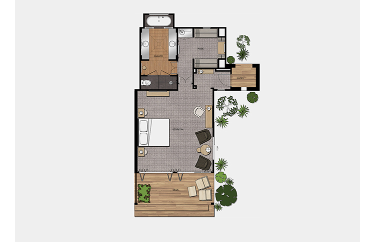 Floor Plan for Lodge Suites