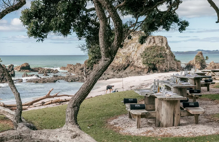 Private Dining at the Beach at Kauri Cliffs