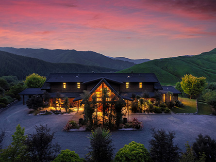 Stonefly Lodge at Sunset