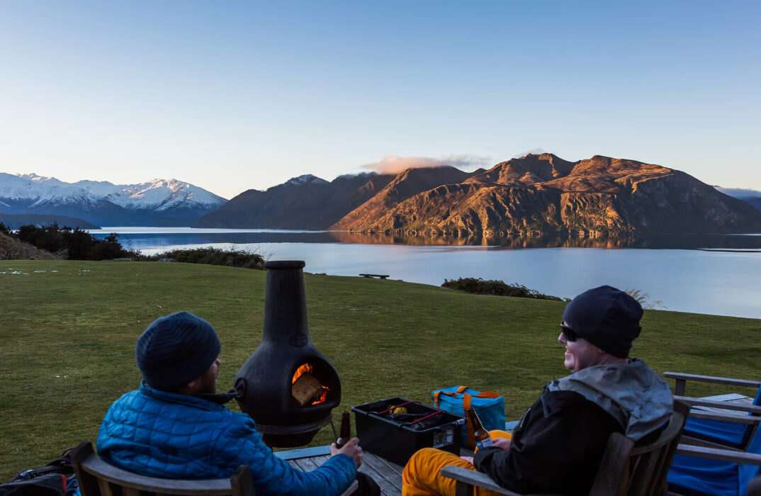 enjoying the Whare Kea landscape