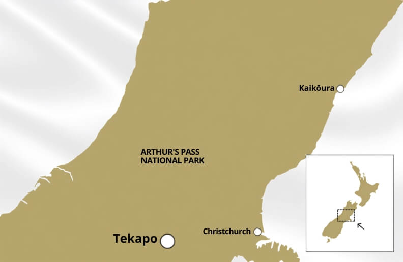 Tekapo Location Map