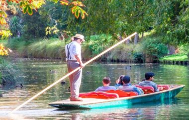 Punting on the Avon River Christchurch